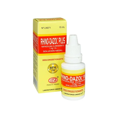 Rhino Dazol Plus 1 mg/ml Soluci&oacute;n Nasal - Frasco 15 ML