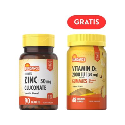 Chelated Zinc Gluconate 50 Mg Tabletas - Frasco 90 UN
