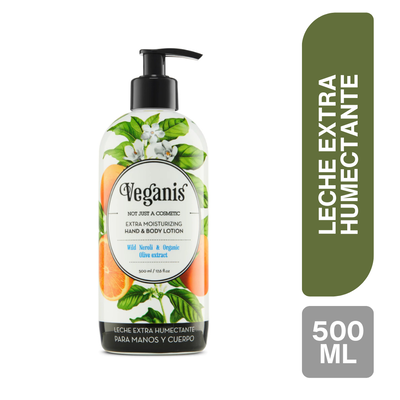 Veganis Leche Extra Humectante Corporal De Neroli Salvaje - Frasco 400 ML