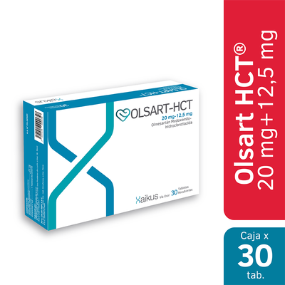 Olsart HCT 20/12.5 Mg Tabletas Recubiertas - Caja 30 UN