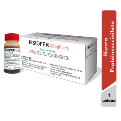 Fisiofer 40 Mg/15 ML Soluci&oacute;n Oral -  1 UN