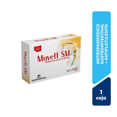 Muvett SM 200 Mg Tabletas Recubiertas - Caja 21 UN