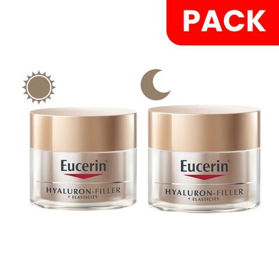 Eucerin Hyaluron-Filler + Elasticity Noche & D&iacute;a Frasco 50 ML-Pack 2 UN