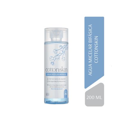CottonSkin Agua Micelar Bif&aacute;sica - Frasco 200ML