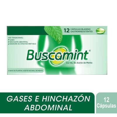 Buscamint C&aacute;psula Blanda Gastrorresistente - Caja 12 UN