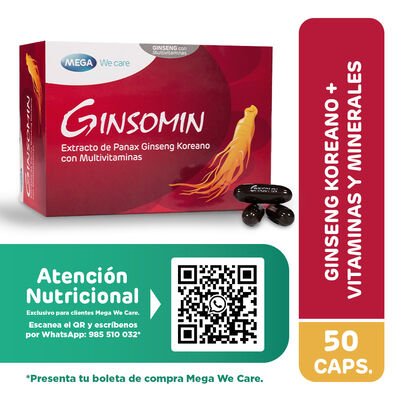 Ginsomin C&aacute;psulas Blancas - Caja 50 UN