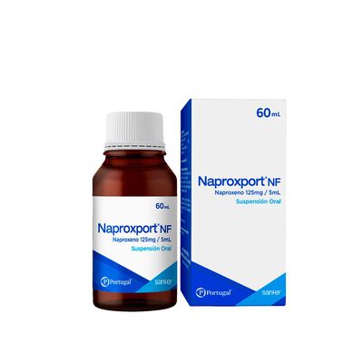 Naproxport&reg; NF 125mg/5mL Suspensi&oacute;n Oral - Frasco 60 ML
