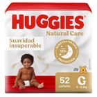Pa&ntilde;ales Huggies Natural Care Talla G - Bolsa 52 UN, , large image number null
