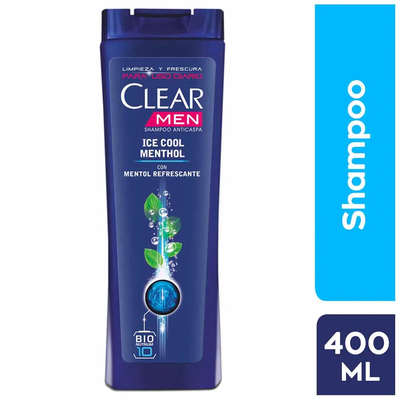 Shampoo Clear Men Ice Cool - Frasco 400 ML