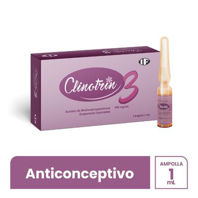 Suspensi&oacute;n Inyectable Clinotrin 3 150mg/ml - Caja 1 UN