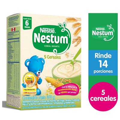 Cereal Infantil NESTUM&reg; 5 Cereales - Caja 350  G