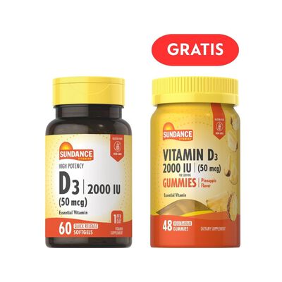 Vitamina D3 50 MCG - Frasco 60 und