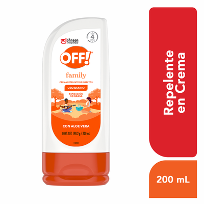 Repelente Off Familiar en Crema - Frasco 196 G
