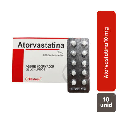 Atorvastatina 10 Mg Tableta - Blister 10 UN