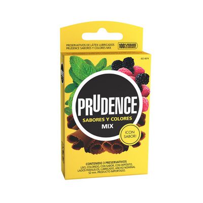 Preservativo Prudence Sabor Mix - Caja 3 UN