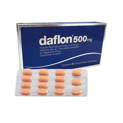 Daflon 500 Mg Comprimido Recubierto - Blister 15 UN