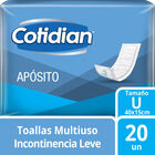 Toallas Multiuso Cotidian Ap&oacute;sito Talla U. - Bolsa 20 UN, , large image number null