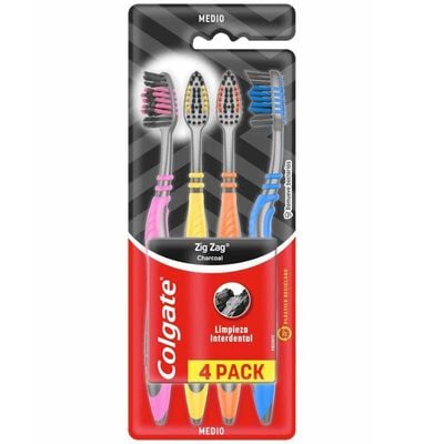 Colgate Cepillo Zig Zag Charcoal - Blister 1UN