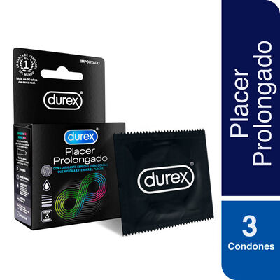 Preservativo Durex Placer Prolongado - Caja 3 UN