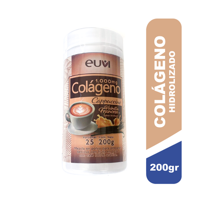 Euvi Col&aacute;geno Sabor Cappuccino - Pote 200 G