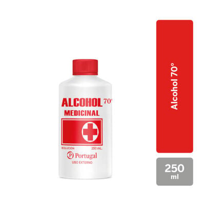 Alcohol 70&deg; Portugal - Frasco 250 ML