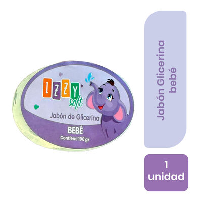 Izzy Soft Jab&oacute;n De Glicerina Beb&eacute; - Barra 100 Gr