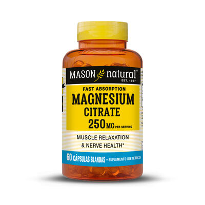 Magnesio Glicinato 250 MG C&aacute;psulas Blandas - Frasco 60 UN