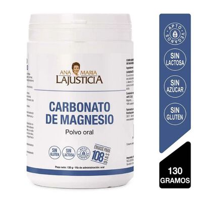 Polvo Carbonato De Magnesio - Pote 130 Gr