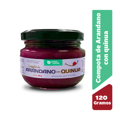 Casa Verde Colado Quinua Sabor Ar&aacute;ndano - Frasco 120 Gr