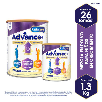 Enfagrow Advance Lata 900 G + Lata 400 G - Pack 2 UN