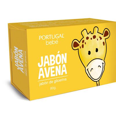 Jab&oacute;n Glicerina Avena Portugal Beb&eacute; - Caja 80 G