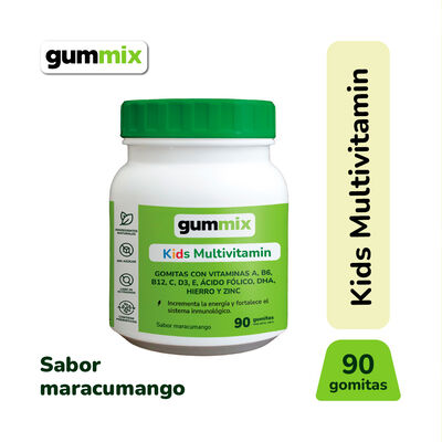 Gummix Gomitas Energia Multivitaminico Ni&ntilde;os - Frasco 90 UN