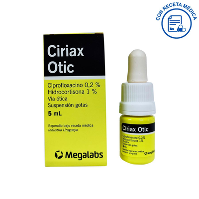 Ciriax Otic 0.2%-1% Suspensi&oacute;n Gotas Oticas - Frasco 5 ML