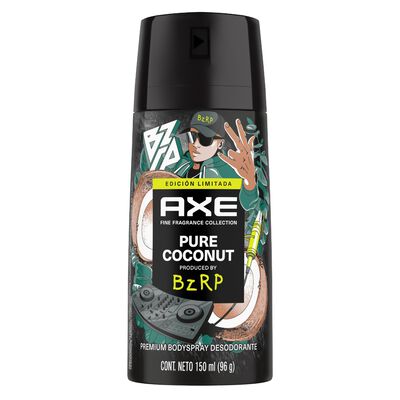 Desodorante Spray Axe Pure Coconut Bizarrap - Frasco 150 ML