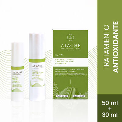 Atache CVital Serum Vitamina C 15 ML + CVital Active Fluid 30 Ml - Caja 2 UN