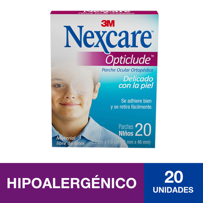 Nexcare Opticlude Parche Ocular Ortop&eacute;dico Para Ni&ntilde;os - Caja 20 UN