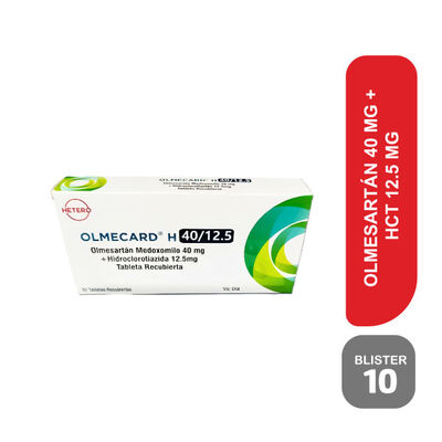 Olmecard H 40/12.5 -  Blister 10 tabletas