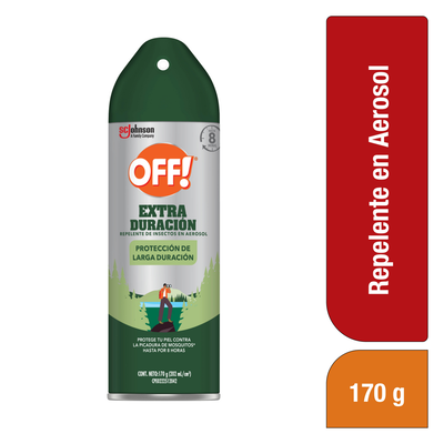 Repelente Off Extra Duraci&oacute;n Aerosol - Frasco 170 G