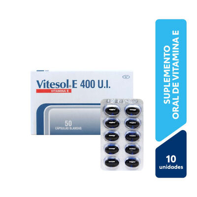 Vitesol E 400 UI C&aacute;psulas Blandas - Bl&iacute;ster 10 UN