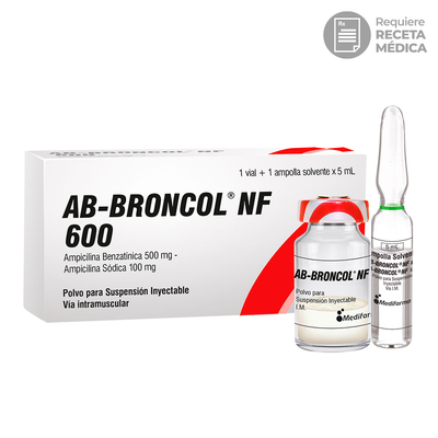 AB Broncol NF 600Mg Suspensi&oacute;n Inyectable - Caja 1 UN