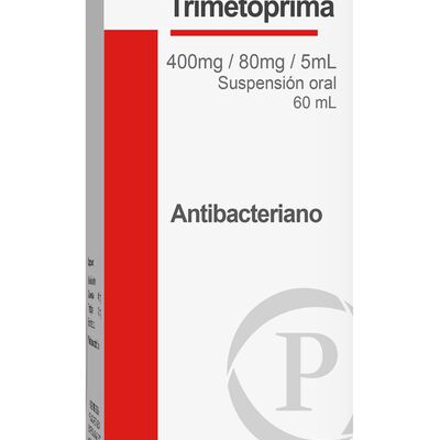 Sulfametoxazol + Trimetoprima 400/80mg/5ml Suspensi&oacute;n Oral - Frasco 60 ML