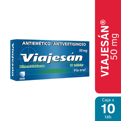 Viajes&aacute;n 50mg  Tabletas - Caja 10 Un