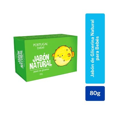Jab&oacute;n Glicerina Natural para Beb&eacute; Aroma - Caja 80 G