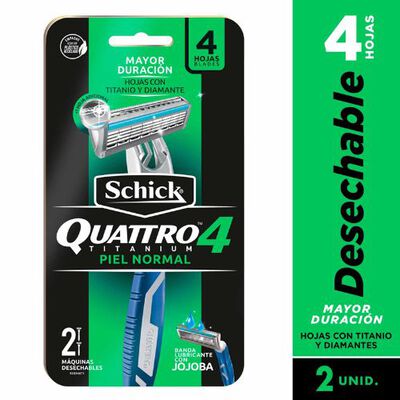 Schick Quattro Titani Hombre - Blister 2 UN