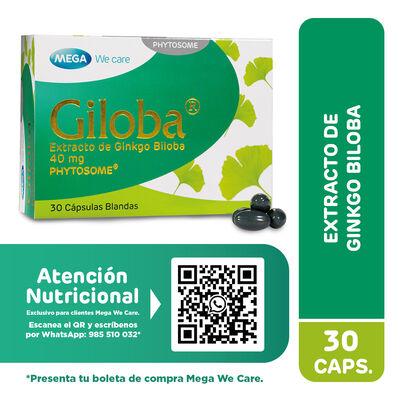 Giloba Phytosome 40 Mg C&aacute;psula Blanda - Caja 30 UN