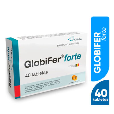 Globifer Forte - Hierro Hemico Tableta - Caja 40 UN