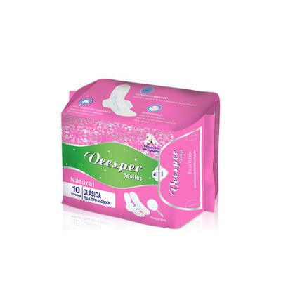 Toallas Higienicas Veesper Rosada - Bolsa 10 UN