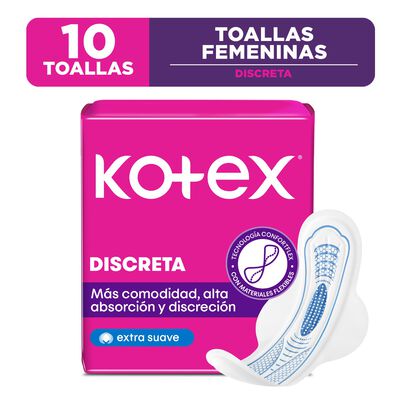 Kotex Toalla Higi&eacute;nica Normal Discreta - Bolsa 10 UN