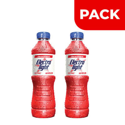 D&uacute;o Pack Bebida Hidratante Electrolight Fresa - Frasco 475 ML