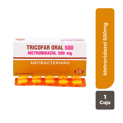 Tricofar Oral 500 Mg - Caja 20 UN